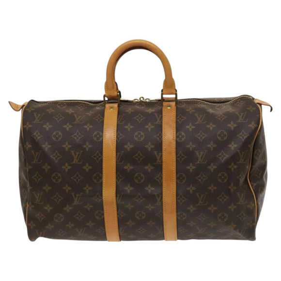 LOUIS VUITTON Monogram Keepall 45 Boston Bag M41428 LV Auth 126875