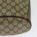 GUCCI Web Sherry Line GG Supreme Shoulder Bag PVC Beige 904 02 081 Auth 126882-13