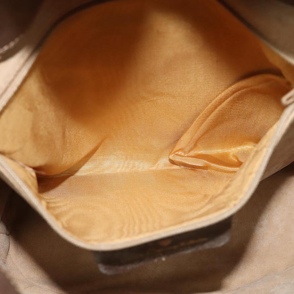 GUCCI Web Sherry Line GG Supreme Shoulder Bag PVC Beige 904 02 081 Auth 126882