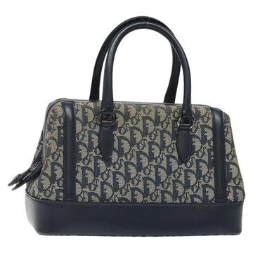 Christian Dior Trotter Canvas Hand Bag Navy Auth 126883