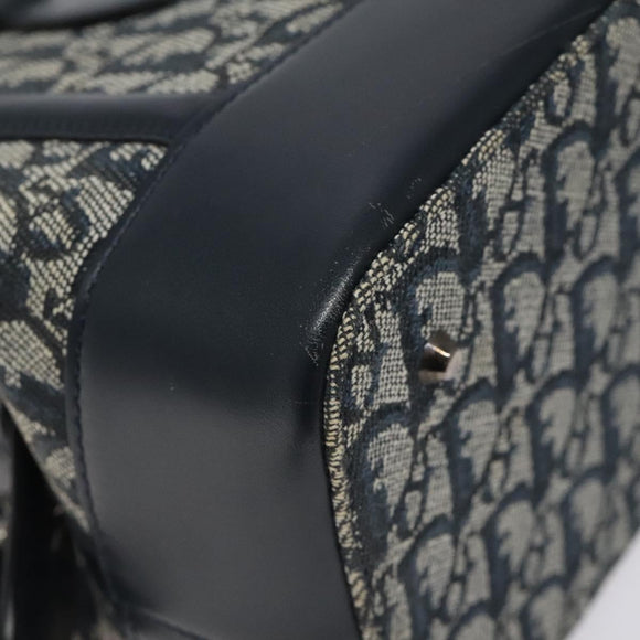 Christian Dior Trotter Canvas Hand Bag Navy Auth 126883