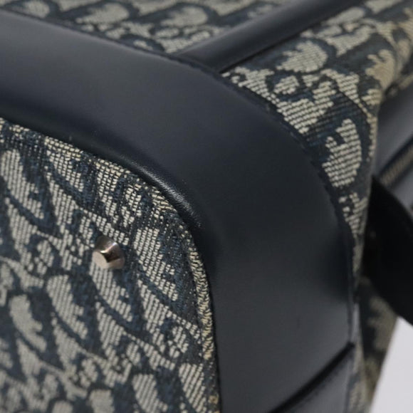 Christian Dior Trotter Canvas Hand Bag Navy Auth 126883