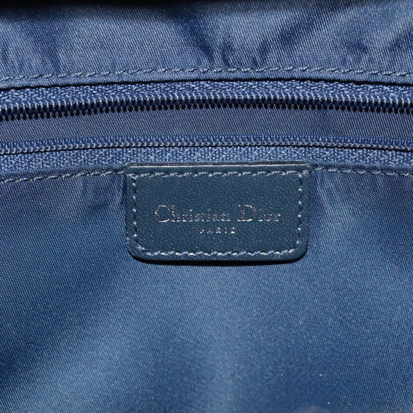 Christian Dior Trotter Canvas Hand Bag Navy Auth 126883