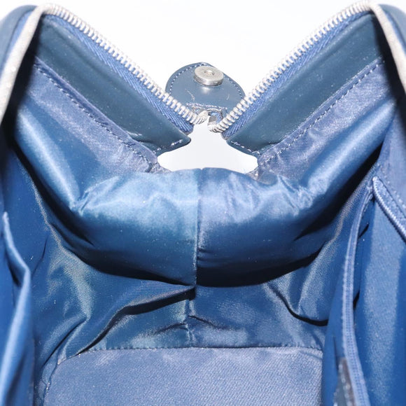 Christian Dior Trotter Canvas Hand Bag Navy Auth 126883