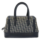 Christian Dior Trotter Canvas Hand Bag Navy Auth 126883-13