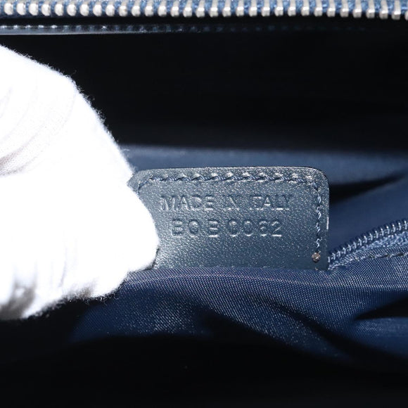 Christian Dior Trotter Canvas Hand Bag Navy Auth 126883