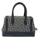 Christian Dior Trotter Canvas Hand Bag Navy Auth 126883-2
