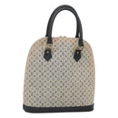 LOUIS VUITTON Monogram Mini Alma Haut Hand Bag Blue M92202 LV Auth 126892-1