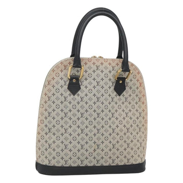 LOUIS VUITTON Monogram Mini Alma Haut Hand Bag Blue M92202 LV Auth 126892
