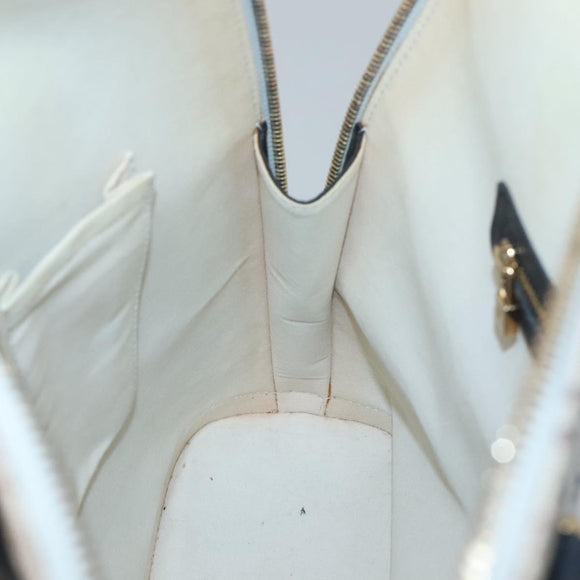 LOUIS VUITTON Monogram Mini Alma Haut Hand Bag Blue M92202 LV Auth 126892