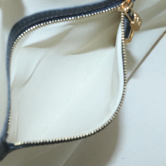 LOUIS VUITTON Monogram Mini Alma Haut Hand Bag Blue M92202 LV Auth 126892