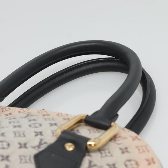 LOUIS VUITTON Monogram Mini Alma Haut Hand Bag Blue M92202 LV Auth 126892