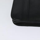 CELINE Shoulder Bag Leather Black Gold Auth 126895-15