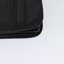 CELINE Shoulder Bag Leather Black Gold Auth 126895-16