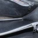 CELINE Shoulder Bag Leather Black Gold Auth 126895-19