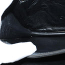 CELINE Shoulder Bag Leather Black Gold Auth 126895-20