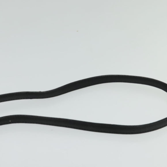 CELINE Shoulder Bag Leather Black Gold Auth 126895