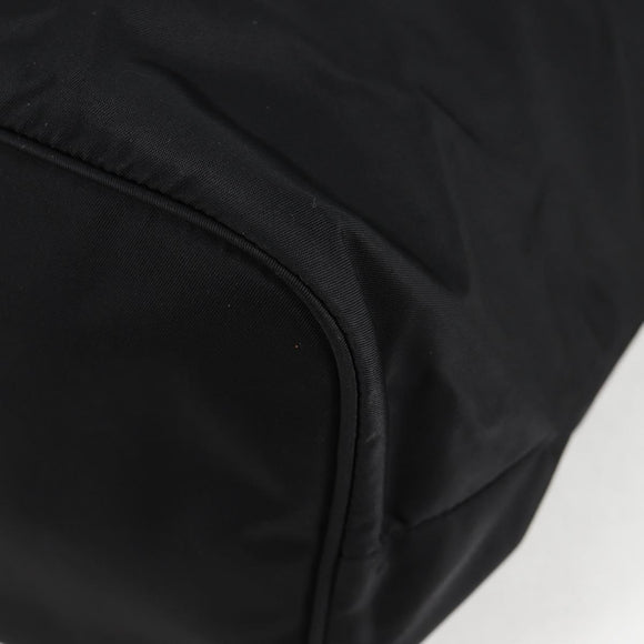 PRADA Tote Bag Nylon 2way Black Gold Auth 126914V