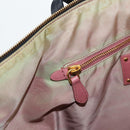 PRADA Tote Bag Nylon 2way Black Gold Auth 126914V-23