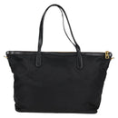 PRADA Tote Bag Nylon 2way Black Gold Auth 126914V-3