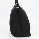 PRADA Tote Bag Nylon 2way Black Gold Auth 126914V-5