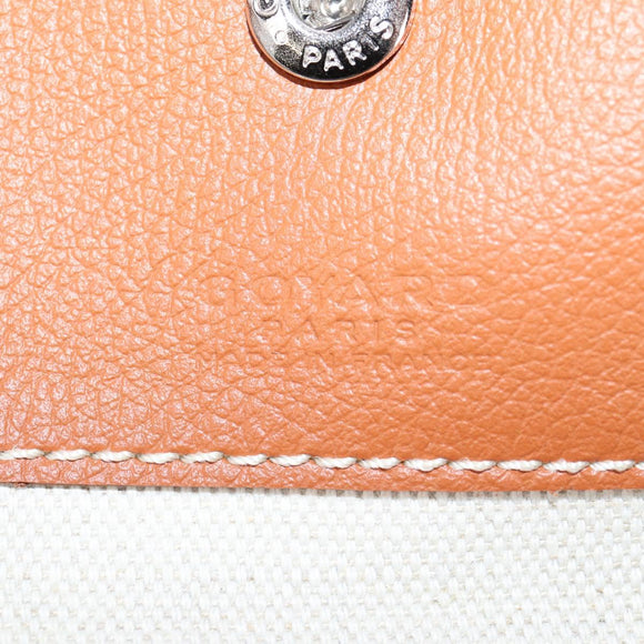 GOYARD Herringbone Saint Louis PM Tote Bag PVC Leather Black Brown Auth 126920M