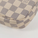 LOUIS VUITTON Damier Azur Pochette Accessoires Pouch N51986 LV Auth 126926V-17