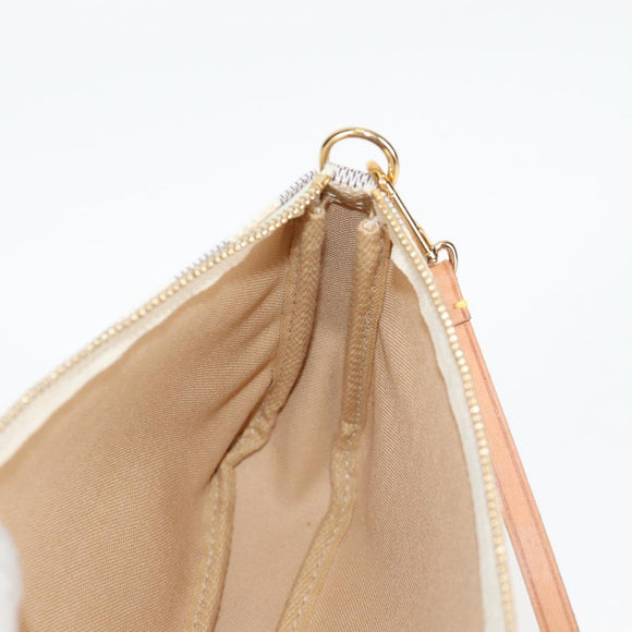 LOUIS VUITTON Damier Azur Pochette Accessoires Pouch N51986 LV Auth 126926V