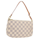LOUIS VUITTON Damier Azur Pochette Accessoires Pouch N51986 LV Auth 126926V-1