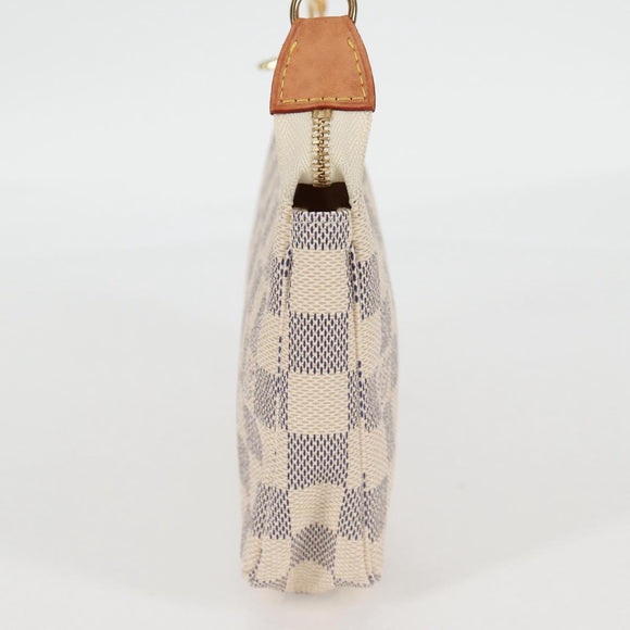 LOUIS VUITTON Damier Azur Pochette Accessoires Pouch N51986 LV Auth 126926V