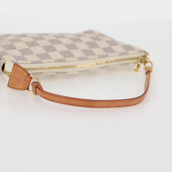 LOUIS VUITTON Damier Azur Pochette Accessoires Pouch N51986 LV Auth 126926V