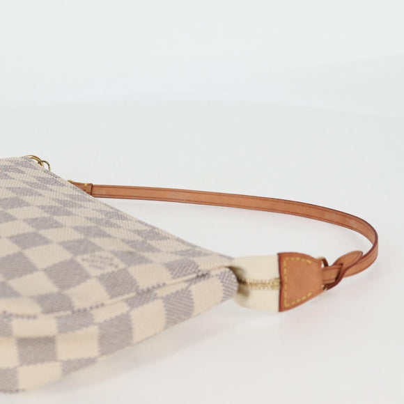 LOUIS VUITTON Damier Azur Pochette Accessoires Pouch N51986 LV Auth 126926V