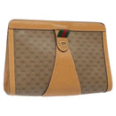 GUCCI Micro GG Supreme Web Sherry Line Bag PVC Beige 156 01 032 Auth 126935-1