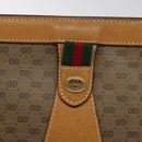 GUCCI Micro GG Supreme Web Sherry Line Bag PVC Beige 156 01 032 Auth 126935-12