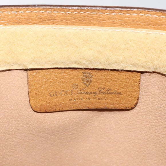 GUCCI Micro GG Supreme Web Sherry Line Bag PVC Beige 156 01 032 Auth 126935