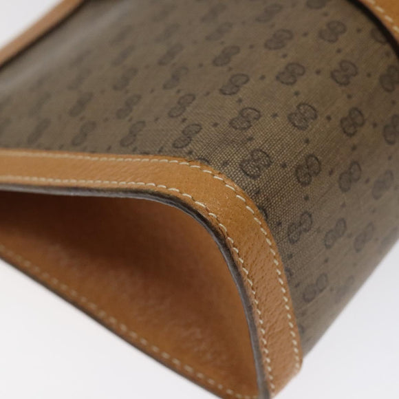 GUCCI Micro GG Supreme Web Sherry Line Bag PVC Beige 156 01 032 Auth 126935