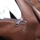 Burberrys Nova Check Business Bag PVC Beige Gold Auth 126937-11