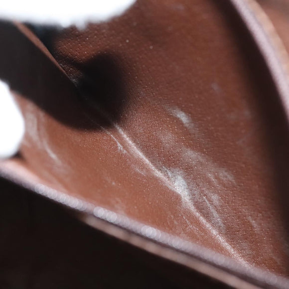 Burberrys Nova Check Business Bag PVC Beige Gold Auth 126937