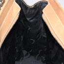 Salvatore Ferragamo Gancini Shoulder Bag Leather Brown Silver Auth 126938-19