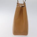 Salvatore Ferragamo Gancini Shoulder Bag Leather Brown Silver Auth 126938-3