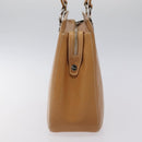 Salvatore Ferragamo Gancini Shoulder Bag Leather Brown Silver Auth 126938-4