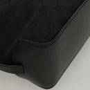 GUCCI GG Canvas Hand Bag Black Silver 107757 Auth 126939-10