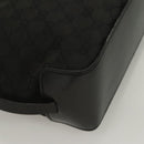GUCCI GG Canvas Hand Bag Black Silver 107757 Auth 126939-12