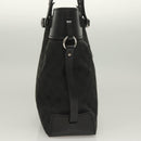GUCCI GG Canvas Hand Bag Black Silver 107757 Auth 126939-5