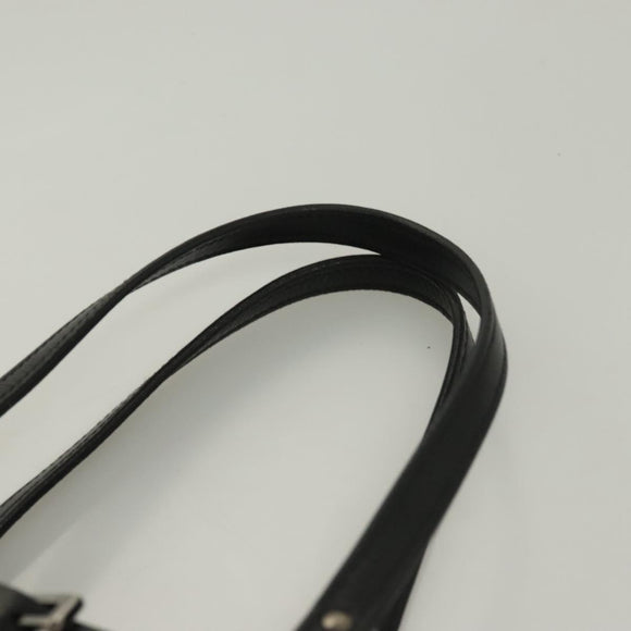 GUCCI GG Canvas Hand Bag Black Silver 107757 Auth 126939