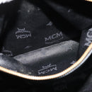 MCM Studs Tote Bag Leather Black Gold Auth 126948-22