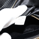 MCM Studs Tote Bag Leather Black Gold Auth 126948-11