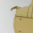 GUCCI GG Canvas Guccissima Abbey Tote Bag Leather Yellow Gold 141470 Auth 126950-12