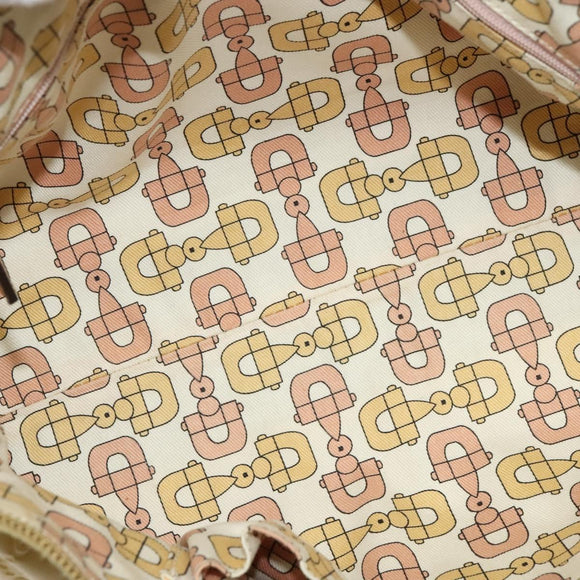 GUCCI GG Canvas Guccissima Abbey Tote Bag Leather Yellow Gold 141470 Auth 126950