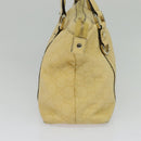 GUCCI GG Canvas Guccissima Abbey Tote Bag Leather Yellow Gold 141470 Auth 126950-5